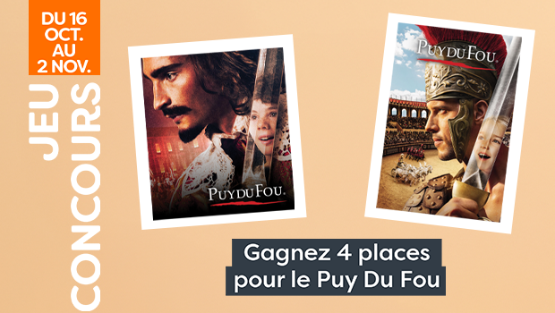 JEU CONCOURS : 4 PLACES POUR LE PUY DU FOU À GAGNER ! 🏰✨ | Centre commercial Aushopping…