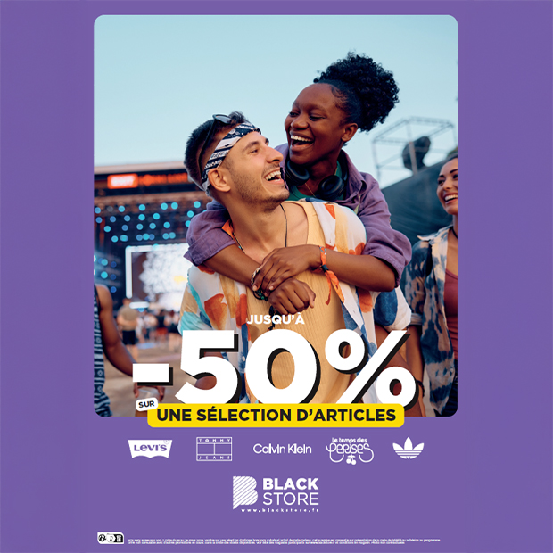 BLACKSTORE -50% sur une sélection d'articles