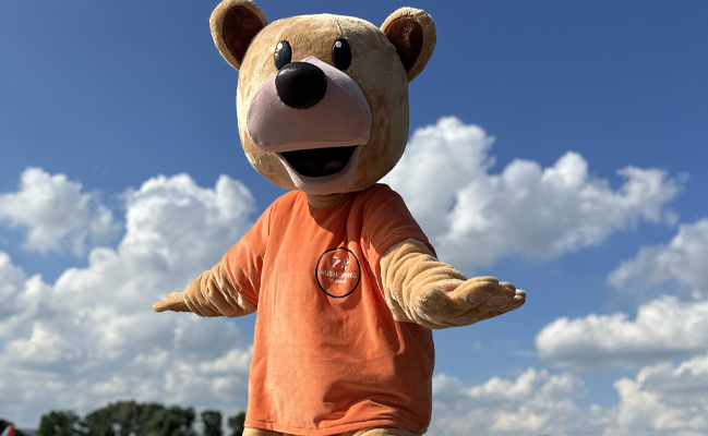 Mascotte shoppy aushopping