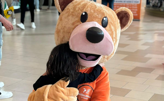 Mascotte shoppy aushopping