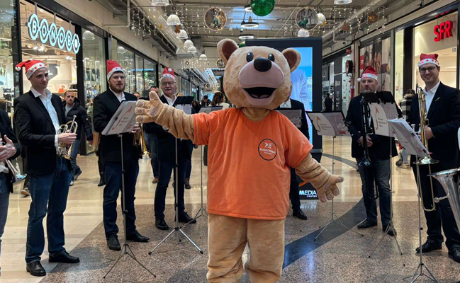Mascotte shoppy aushopping